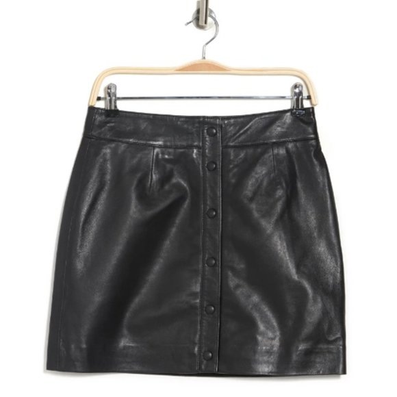 Walter Baker Amy leather mini skirt (Size 4) - Picture 3 of 3